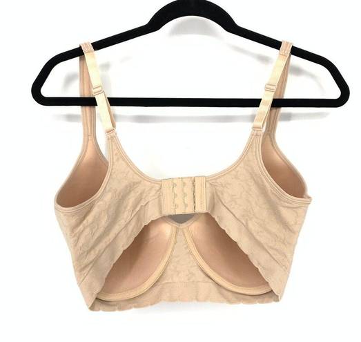 Carole Hochman  Bra Women's Size XL Wirefree Seamless Comfort Soft Stretch Beige