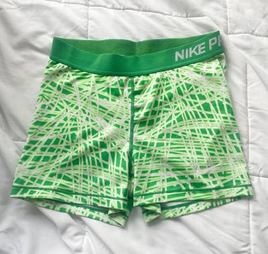 Nike Pro Neon Green Spandex