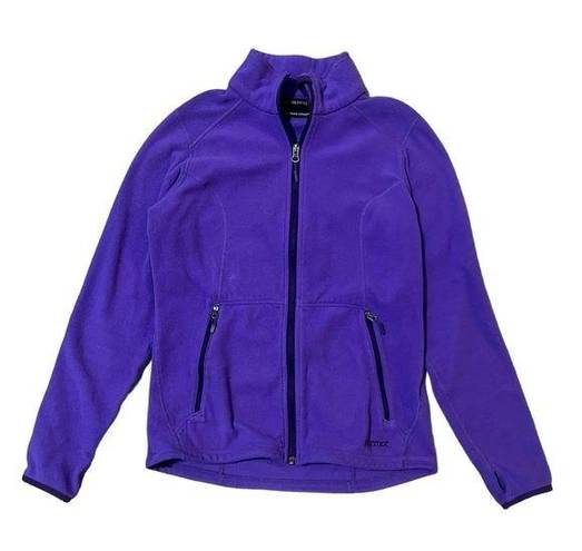 Marmot  Polartec Fleece Jacket Full Zip Purple Womens Medium