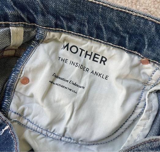 Mother Superior Jeans The Insider Ankle High Rise Destination Unknown Size 27