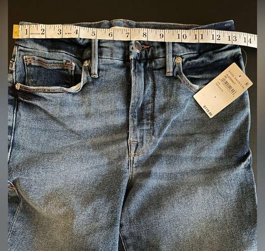 Good American NWT  Good Legs Straight Jeans Blue Indigo478 Color High Rise Size 6