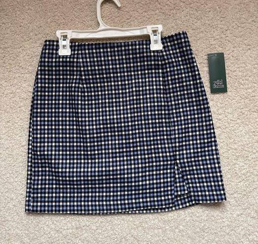 Wild Fable Blue plaid pencil skirt