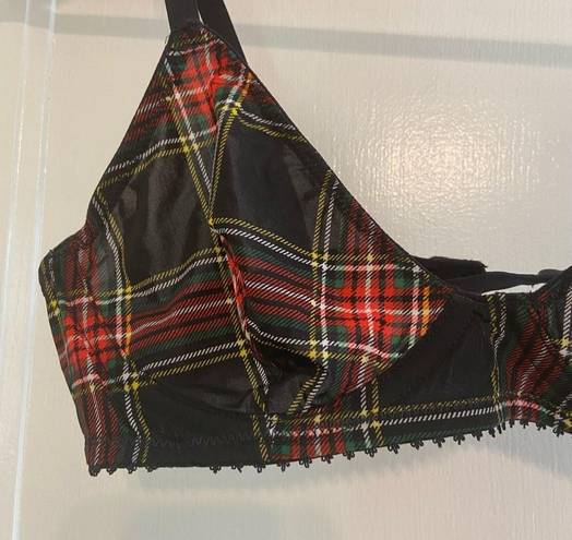 J.Crew  Tartan plaid underwire bra