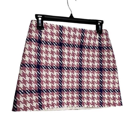 Moncler  Grenoble houndstooth pink mini skirt size 40