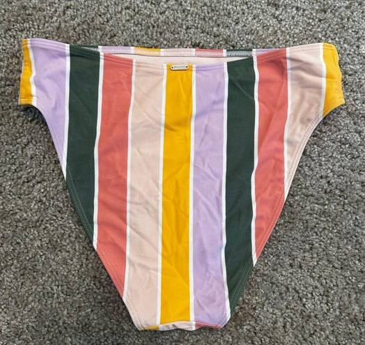 Hollister  High Rise Cheeky Rainbow Bikini Bottom