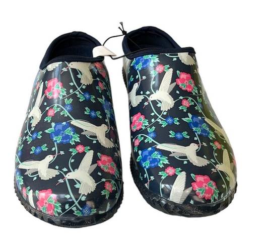 Western Chief  Garden Clogs Humming Garden Navy Blue Size 9