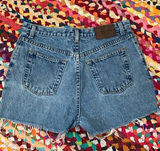 Ralph Lauren Vintage  Jeans Co Blue Distressed Cutoff Denim Jean Shorts - 12P