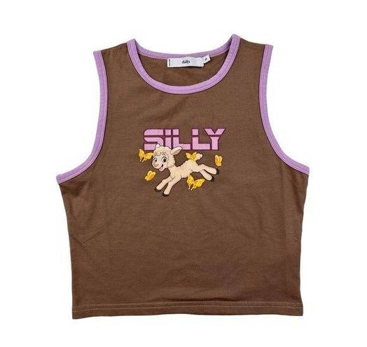 Adika  - Silly Lamb Sleeveless Tank in Brown & Purple