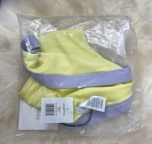 ONIA  Leila Bikini Bottoms in lavender and lemon color way NWT L