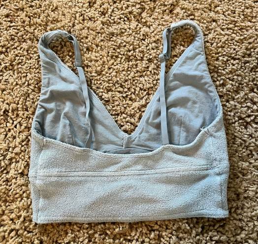 Gilly Hicks Blue Fuzzy Bralette