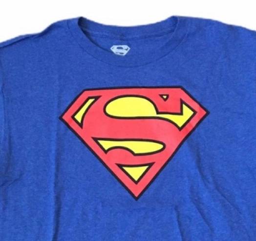 DC Comics  Superman Tee Blue Junior’s Size Extra Extra Large US Size 18 Unisex