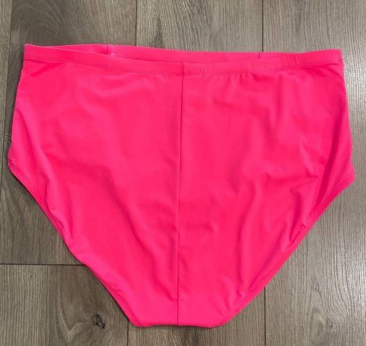 La Blanca  High Waist Ruched Pink Swim Bottoms Size 20W