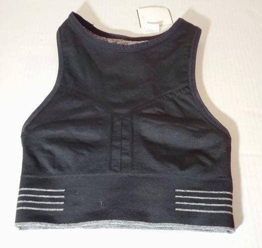 DKNY  Sports Bra Extra Small Grey Black Reversible Racer