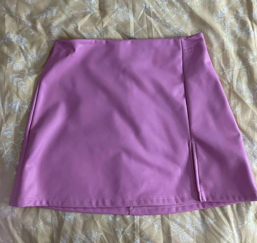 Altar'd State Pink Faux Leather Skirt 