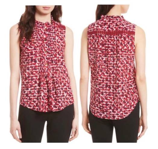 Kate Spade Red Print Top 