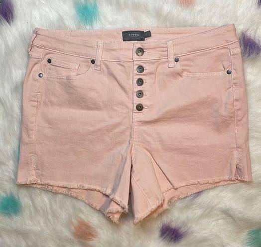 Torrid  5 Inch Vintage Stretch High-Rise Short Pearl Color Size 14