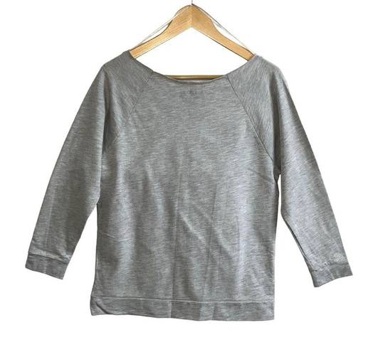 Stranger Things  Off The Shoulder Gray Sweatshirt Top Medium