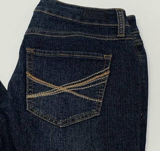 Natural Reflections  Womens Denim Jeans Skinny Mid Rise Dark Wash Size 28