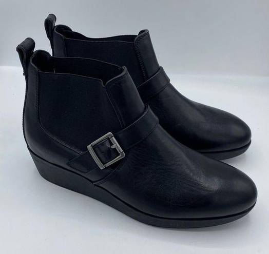 Johnston & Murphy  Women’s Waterproof Elastic Wedges Ankle Booties size 8 M Black