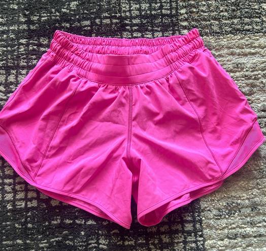 Lululemon Sonic Pink Hotty Hot Shorts