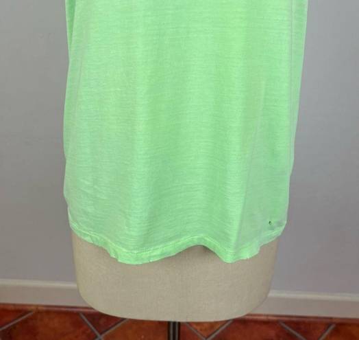 n:philanthropy  Neon Green Distressed Tee