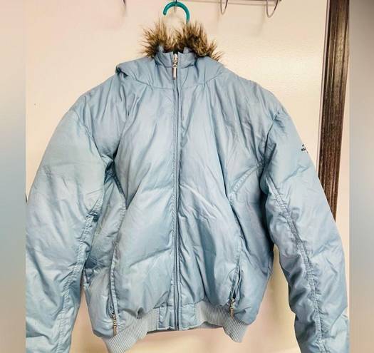 Polo  Jeans Ralph Lauren- Hudded puffer jacket blue Size Large #RN67437