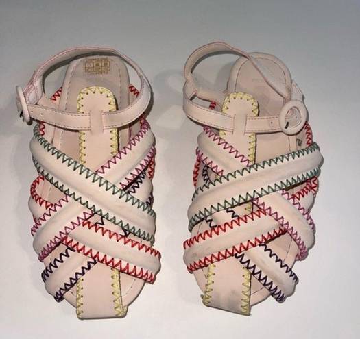 Farm Rio  Zigzag Stitch‎ Sandal in Off White