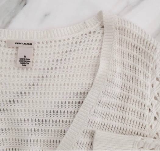 DKNY Knit Cream Cardigan