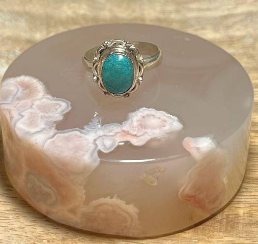 Sterling Silver Turquoise Stone 925  Ring