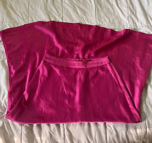 Pink Satin Skirt Size M