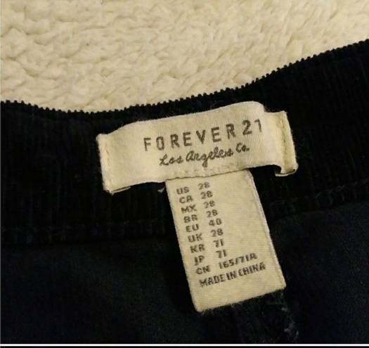 Forever 21  Black High Waisted Corduroy Shorts