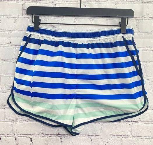 Hunter  for Target Athletic Shorts Blue White Size S Stripe Elastic Waist Pocket