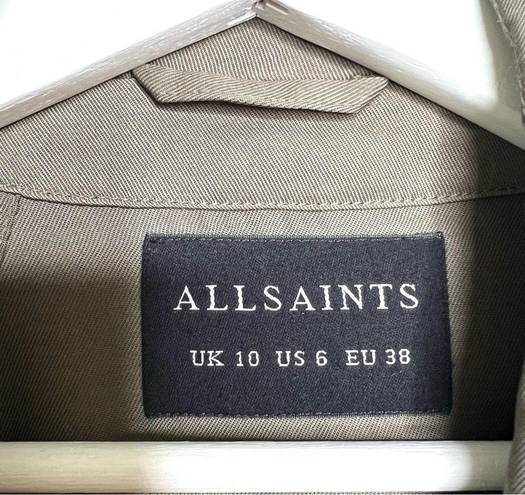 All saints Amaris Jacket Olive Green Size 6