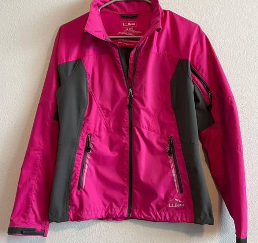 L.L.Bean Pink, pink, and gray,  outerwear jacket