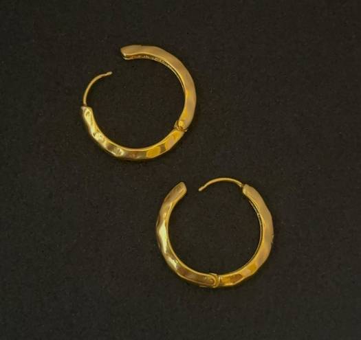 18K Gold Plated Gold Hoop Earrings for Women