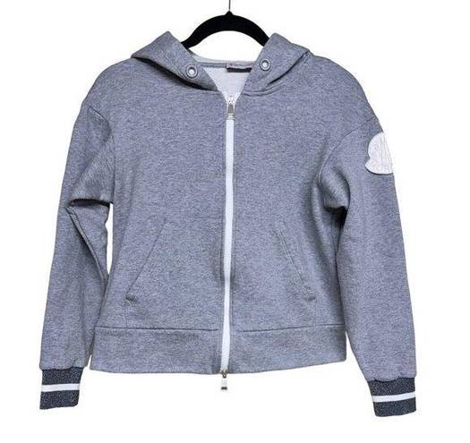 Moncler  Maglia Cardigan Hoodie Sweatshirt Gray Women’s Size XS