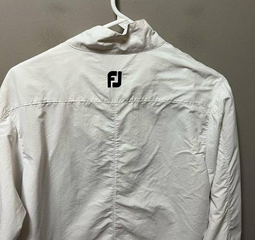 FootJoy  Womens LOGO White‎ GOLF ZIP UP JACKET size Large