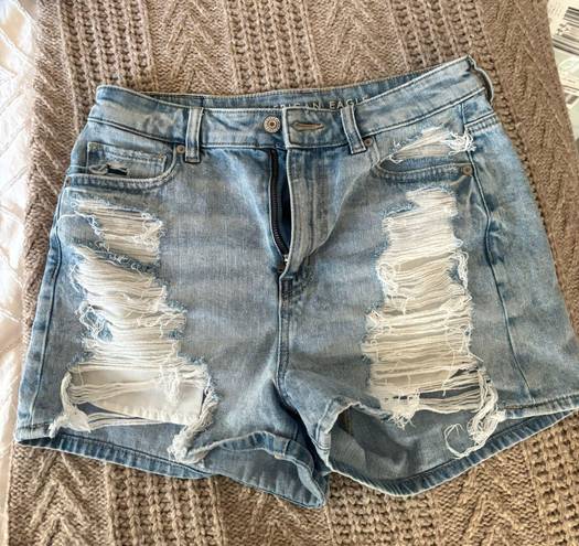 American Eagle Ripped Mom Jean Shorts