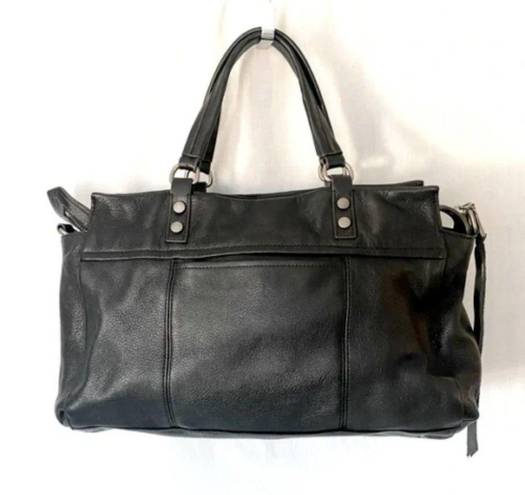 Aimee Kestenberg Large black leather  FEEL THE ENERGY satchel