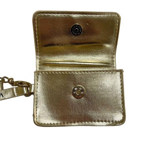 Versace Parfums Gold Faux Leather Mini Bag Wristlet Purse