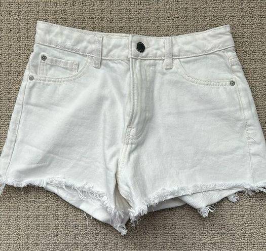 Mango Mom White jean Shorts