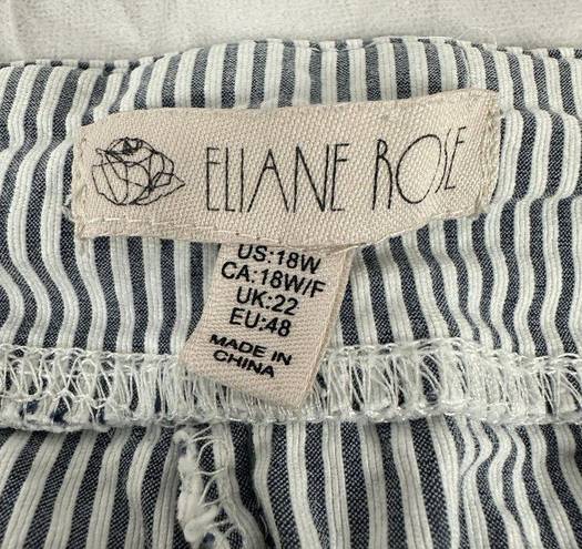 Eliane Rose  Women's Plus Size Striped Bermuda Shorts Size 18W