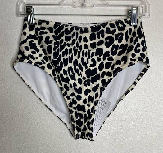 Tigerlily NWT  Ava leopard-print high-rise bikini briefs XS