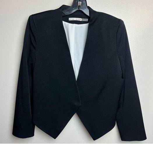 Alice + Olivia  Black Evening Crop Blazer Sz. 8