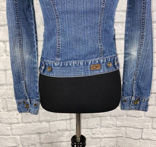 DKNY Jeans cotton blend button up denim jacket 