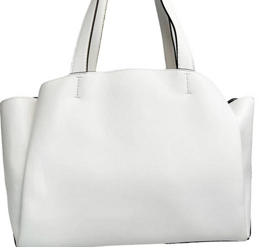 Nine West  Faux Leather Double Handle Trapeze Tote Bag Purse