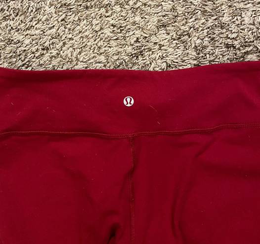 Lululemon red reversible  leggings