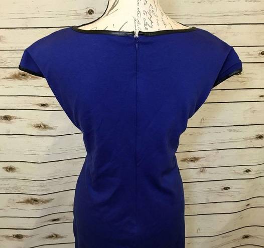 Isaac Mizrahi  Blue Peep Hole Sheath Dress