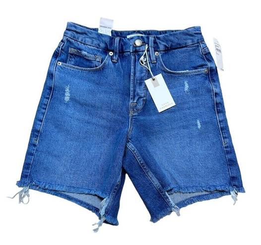 Good American  Denim Indigo154 Bermuda Shorts US 2/26