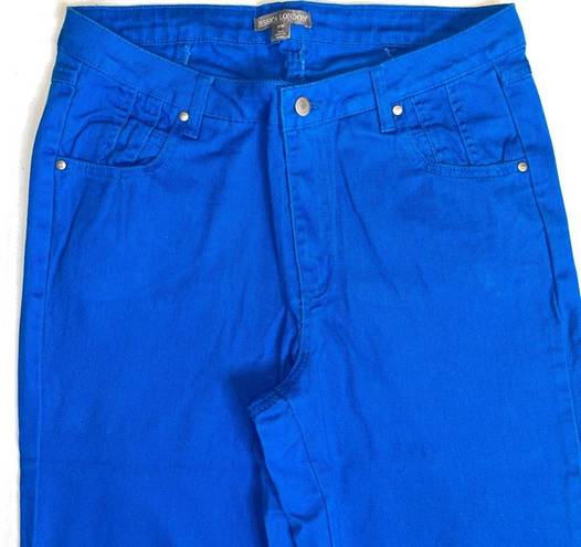 Jessica London  Straight leg Jeans bright blue Womens Size 12W TALL high Rise